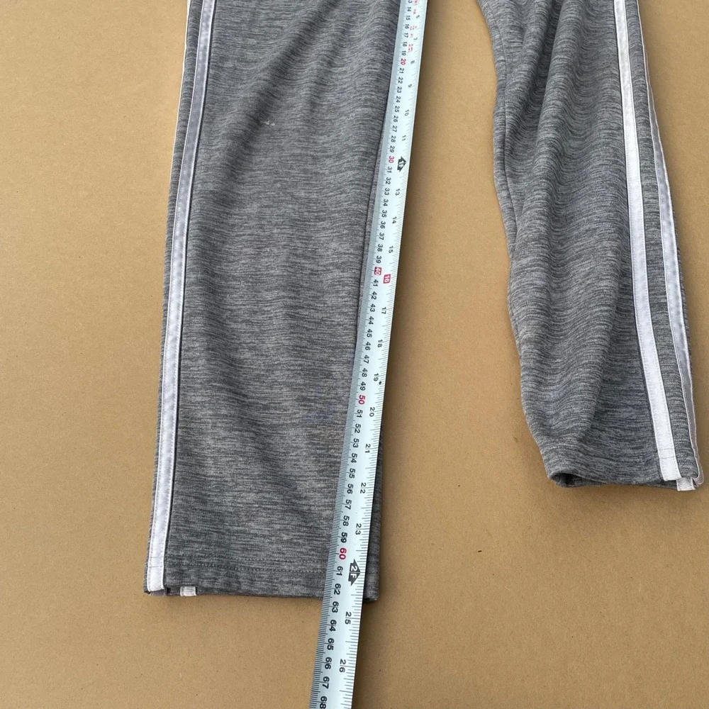 Adidas Track Pants Kids Size M 10/12 Grey‎ Good Heathered 3-Stripe Sweatpants
